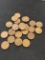 25-Count Lot Lincoln Cent Wheat Pennies