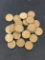 25-Count Lot Lincoln Cent Wheat Pennies