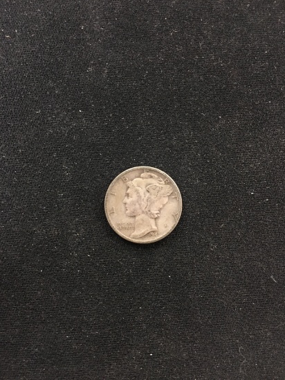 1941-United States Mercury Dime - 90% Silver Coin