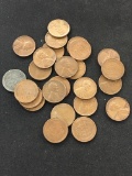 25-Count Lot Lincoln Cent Wheat Pennies