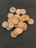 25-Count Lot Lincoln Cent Wheat Pennies