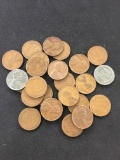 25-Count Lot Lincoln Cent Wheat Pennies