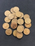 25-Count Lot Lincoln Cent Wheat Pennies