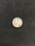 1939-United States Mercury Dime - 90% Silver Coin