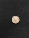1945-United States Mercury Dime - 90% Silver Coin