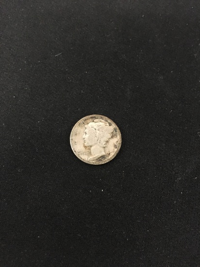 1917-S United States Mercury Silver Dime - 90% Silver Coin