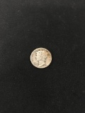 1940 United States Mercury Silver Dime - 90% Silver Coin