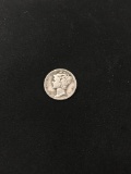 1941 United States Mercury Silver Dime - 90% Silver Coin