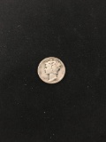 1944 United States Mercury Silver Dime - 90% Silver Coin