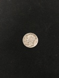 1942 United States Mercury Silver Dime - 90% Silver Coin