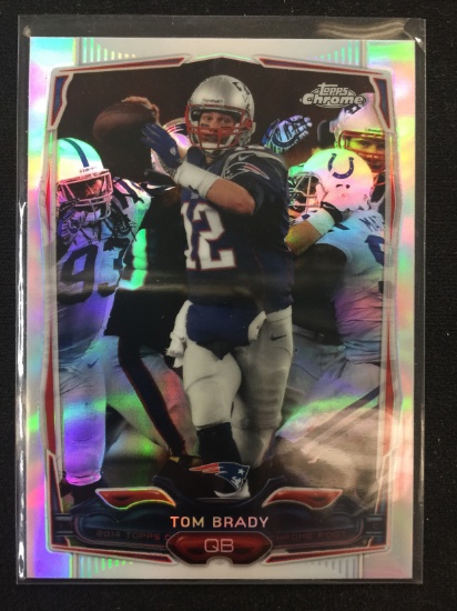 2014 Topps Chrome Tom Brady Patriots Card