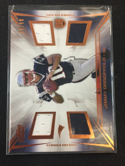 2014 Topps Prime Jimmy Garoppolo Patriots Rookie Jersey Card /99