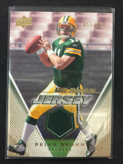 2008 Upper Deck Brian Brohm Packers Jersey Card /350