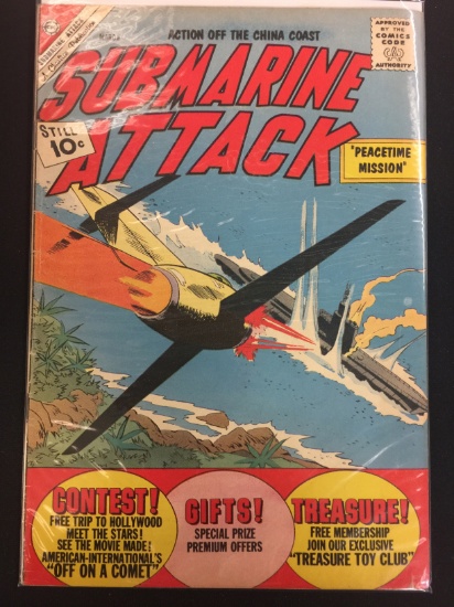 Submarine Attack March Issue-CDC Comic Book