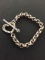Sterling Silver Large Rolo Link 8