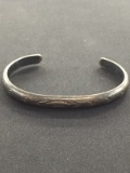 Rustic Hand Made Sterling Silver Cuff Bracelet - 24 grams