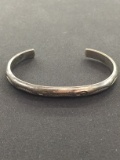 Old Pawn Native American Handmade Sterling Silver Cuff Bracelet - 21 grams