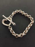 Sterling Silver Large Rolo Link 8
