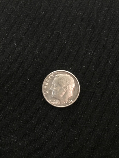 1964-D United States Roosevelt Dime - 90% Silver Coin