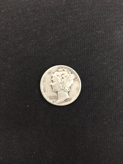 1941-United States Mercury Dime - 90% Silver Coin