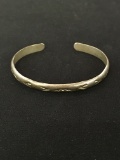 Old Pawn Hand-Etched Sterling Silver Cuff Bracelet