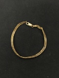 Italian Made Gold-Tone Sterling Silver 7