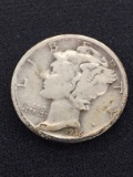 1936-D United States Mercury Dime - 90% Silver Coin