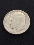 1951-D United States Roosevelt Dime - 90% Silver Coin