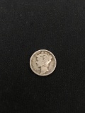 1942 United States Mercury Dime - 90% Silver Coin