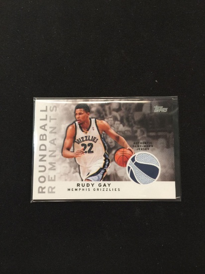 2009-10 Topps Rudy Gay Grizzlies Jersey Card