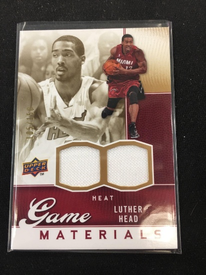 2009-10 Upper Deck Game Materials Luther Head Heat Jersey Card /150