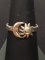 NEW Sterling Silver Moon & Star Ring Band - Size 7.5