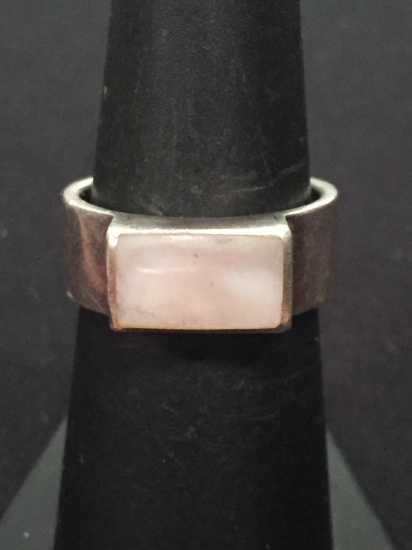 Boma Sterling Silver & Mother of Pearl Ring - Size 7