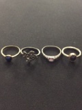 4 Sterling Silver Rings