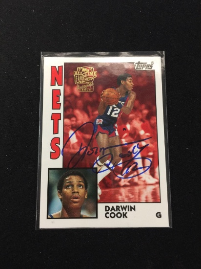 2006-07 Topps All-Time Fan Favorites Darwin Cook Nets Autograph Card