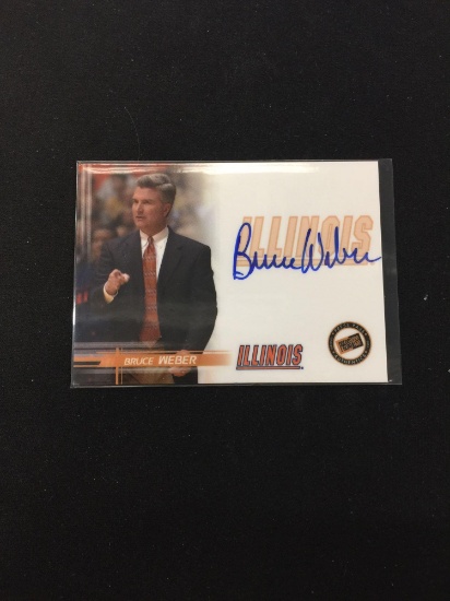 2005 Press Pass Bruce Weber Illinois Coach Autograph Card