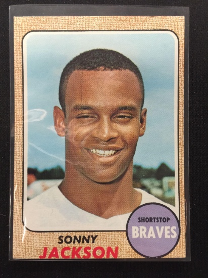 1968 Topps #187 Sonny Jackson Braves