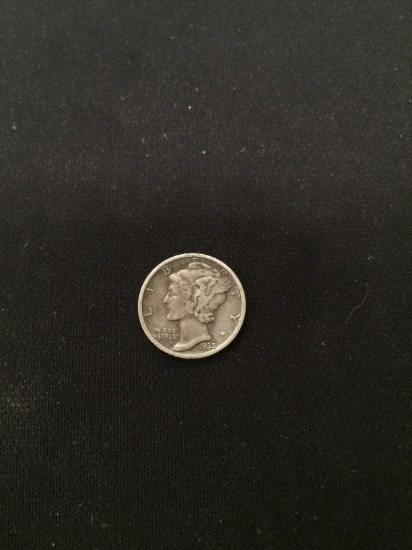 1935-United States Mercury Silver Dime - 90% Silver Coin