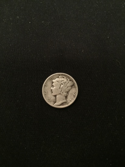 1939-United States Mercury Silver Dime - 90% Silver Coin