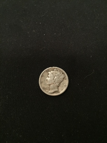 1936-United States Mercury Silver Dime - 90% Silver Coin