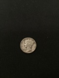 1945-United States Mercury Silver Dime - 90% Silver Coin