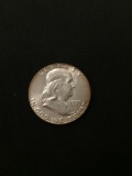 1955-United States Franklin Half Dollar - 90% Silver Coin