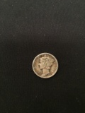 1937-United States Mercury Silver Dime - 90% Silver Coin