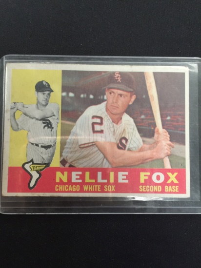 1960 Topps #100 Nellie Fox White Sox Vintage Baseball Card
