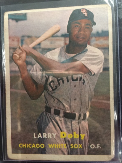 1957 Topps #85 Larry Doby White Sox Vintage Baseball Card