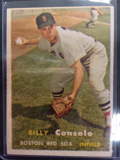 1957 Topps #399 Billy Consolo Red Sox Vintage Baseball Card