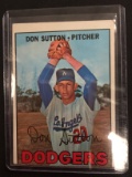 1967 Topps #445 Don Sutton Dodgers Vintage Baseball Card