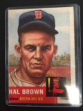 1953 Topps #184 Hal Brown Red Sox Vintage Baseball Card