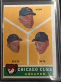 1960 Topps #457 Chicago Cubs Coaching Staff Vintage Baseball Card