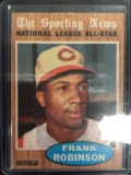 1962 Topps #396 Frank Robinson Reds All-Star Vintage Baseball Card